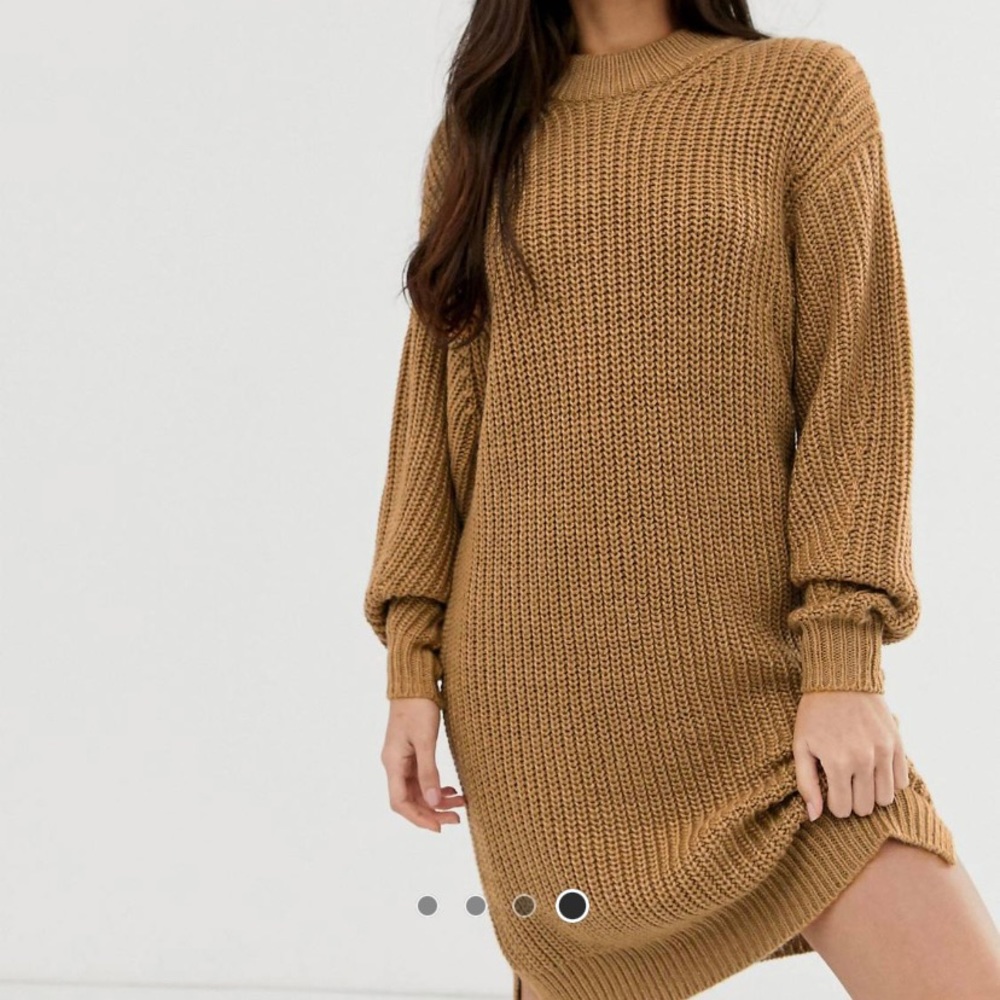 Knitted Camel Dress.